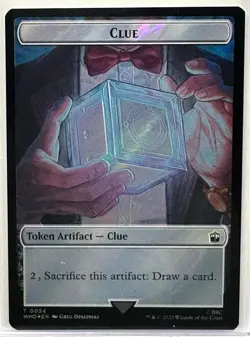 Copy // Clue (0054) Double-Sided Token (Surge Foil), Magic MTG, Doctor Who - Image 2