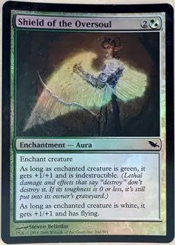 Shield of the Oversoul Foil X1 Shadowmoor Mtg Magic the Gathering - Image 1