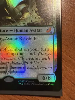 MTG Avatar Kyoshi, Earthbender TLE 130 Standard Foil Mythic NM - Image 3