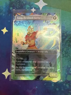 MTG: Aang, At The Crossroads Borderless Foil NM Avatar The Last Airbender - Image 2