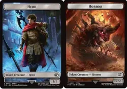 FOIL Hero (0007) Horrow (0013) Double-Sided Token NM-Mint Final Fantasy MTG - Image 1