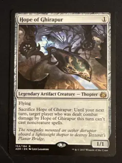 1x Hope of Ghirapur (154) Aether Revolt LP MTG Magic the Gathering x1 MKE - Image 1