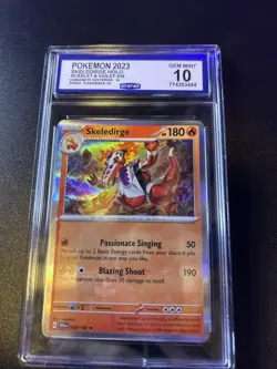 Skeledirge Reverse Holo Rare #038 - CGC GEM MINT 10 - Scarlet & Violet - Pokemon - Image 1