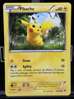 Pikachu 48/162 Pokemon XY BREAKthrough Regular LP - Image 3