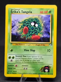 Pokemon TCG Erika's Tangela 79/132 Gym Heroes Vintage WOTC Common NM - Image 1