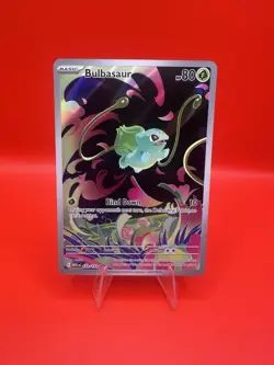 Bulbasaur 133/132 Illustration Rare (IR) Full Art Pokemon TCG Mega Evolution NM - Image 1