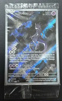 Pokemon Mewtwo SVP 052 Scarlet & Violet 151 UPC Black Star Promo Holo SEALED - Image 1