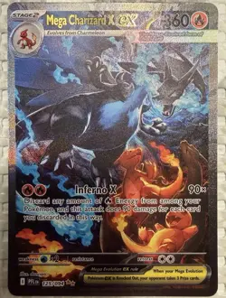Mega Charizard X EX SIR 125/094 ME02: Phantasmal Flames Pokemon TCG Near Mint - Image 1