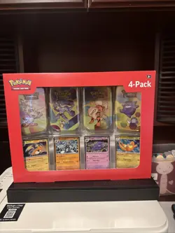 Pokemon TCG 151 Mini Tins 4 Pack + 4 Promos NIB Sealed Sams Club Exclusive NEW - Image 1