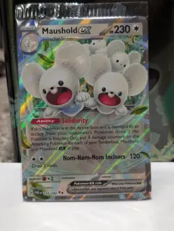 POKEMON Sprigatito Ex SVP 087 Pawmot Ex 073/197 Maushold Ex 155/182 Promo SEALED - Image 2