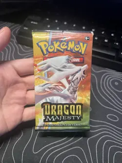 Pokemon TCG Dragon Majesty Booster Pack Reshiram Art New Sealed 2018 - Image 1