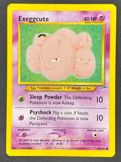 Pokemon Exeggcute 64/105 N4 Neo Destiny Unlimited LP/NM - Image 1