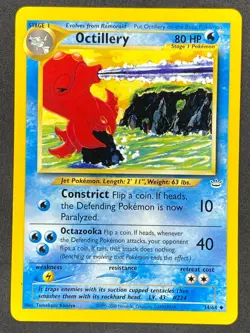 Pokemon Octillery 34/64 N3 Neo Revelation Unlimited LP/NM - Image 1