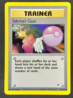 Pokemon Sabrina's Gaze 125/132 G1 Gym Heroes Unlimited NM - Image 1