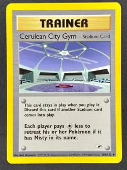 Pokemon Cerulean City Gym 108/132 G1 Gym Heroes Unlimited NM - Image 1