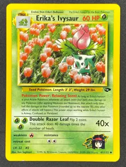 Pokemon Erika's Ivysaur 41/132 G2 Gym Challenge Unlimited LP - Image 1