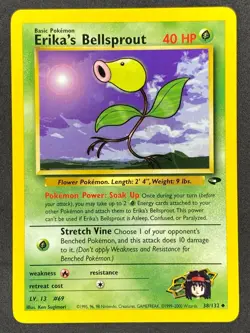 Pokemon Erika's Bellsprout 38/132 G2 Gym Challenge Unlimited NM - Image 1