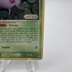 Pokemon Card Ex Legend Maker Cascoon 30/92 2006 Stamped Reverse Holo - Image 4