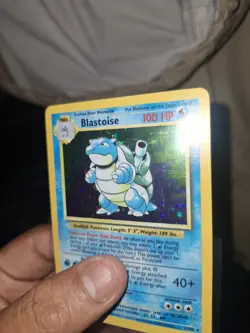 POKEMON BASE SET 2/102 BLASTOISE HOLO RARE 1999 WOTC CARD NM/LP - Image 5