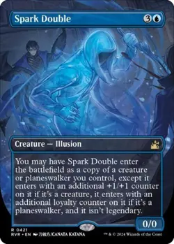 MTG English Spark Double (Anime Borderless) NM Foil Ravnica Remastered - Image 1