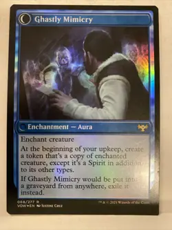 MTG Mirrorhall Mimic Ghastly Mimicry Innistrad: Crimson Vow 068/277 Foil NM - Image 4