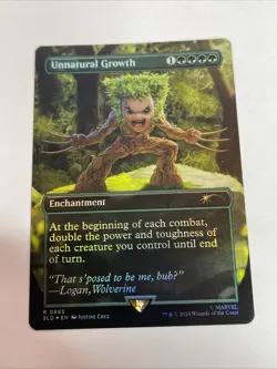 Unnatural Growth (Rainbow Foil) Secret Lair Drop Foil #865 Rare - Image 1