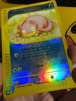 Slowpoke 108/147 Reverse Holo Aquapolis Pokemon Card - Image 4