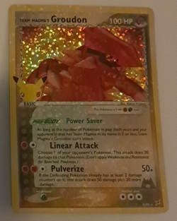 Team Magma's Groudon NM/M Celebrations Classic Collection Pokemon TCG 9/95 - Image 1