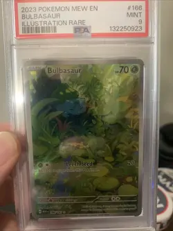 Pokemon TCG Bulbasaur Scarlet & Violet 151 Holo Illustration Rare Card 166/165 - Image 1