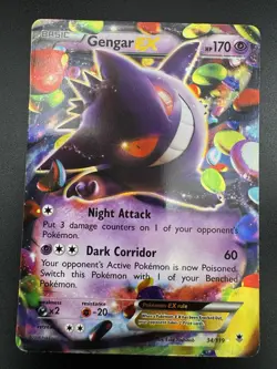Gengar EX 34/119 Pokemon Phantom Forces Ultra Rare Holo 2014 - Image 3