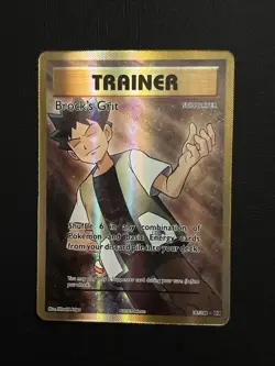 Pokemon TCG Brock's Grit Full Art Ultra Rare Card 107/108 XY Evolutions Holo - Image 1