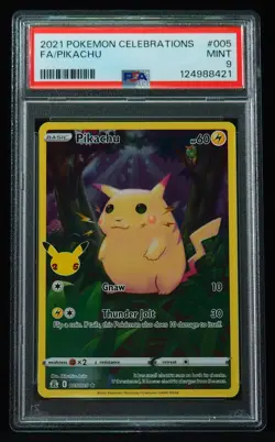 Pikachu 005 PSA Mint 9 Pokemon Celebrations Pokemon Card - Image 1