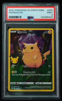 Pikachu 005 PSA Mint 9 Pokemon Celebrations Pokemon Card - Image 4