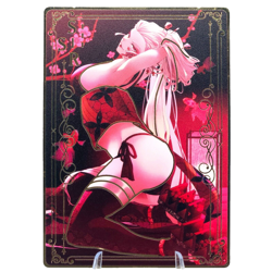 Daki - Demon Slayer - Goddess Story Gold Metal Anime Waifu Trading Card - Image 1