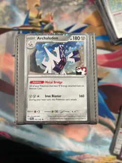 Archaludon 107/142 HOLO Play Stamp Prize Pack NM - Pokemon Card - Image 1