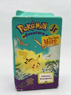 Pokemon Jr Adventure Game Emergency 1999 Nintendo New With Box Damage - Image 1
