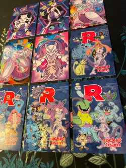 Pokemon Mewtwo Mew Cracked Ice Holo Team Rocket Card Database Set Peru - Image 3