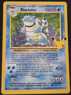 Blastoise 2/102 Pokemon Base Set Pokemon TCG NM - Image 2