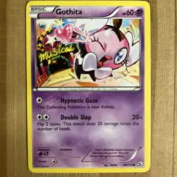 1x - Gothita - 69/113 - Common LP, English Pokemon Legendary Treasures - Image 1