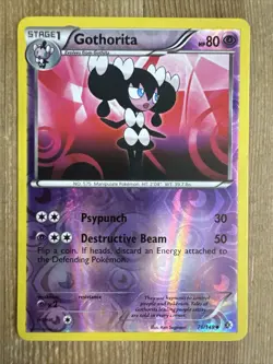 Pokemon TCG Gothorita Boundaries Crossed 76/149 Reverse Holo Uncommon MP - Image 1