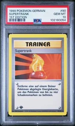 PSA 10 SUPERTRANK 90 GERMAN 1ST EDITION POKEMON GEM MINT - Image 1