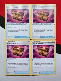 Box of Disaster Trainer Item 154/196 Lost Origin x4 Pokemon Playset 4x NM - Image 1