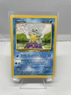 Pokemon TCG Squirtle Base Set 63/102 Regular Unlimited Common - Image 1