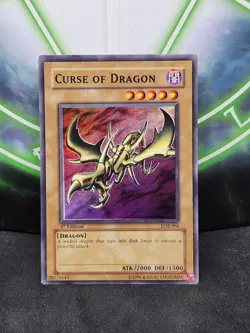 Yugioh Curse Of Dragon LOB-066 Super Rare 1st Edition North American MP - Image 1