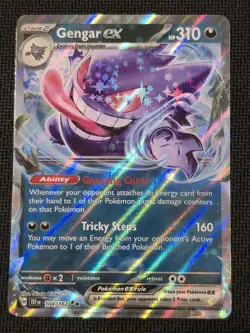 Gengar ex 104/162 Pokemon TCG Card S&V Temporal Forces NM/MINT - Image 1
