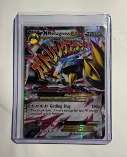 Pokemon TCG Mega-Metagross-EX XY XY35 Holo Promo Card MP STANDARD SIZE CARD - Image 1
