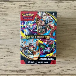 Pokemon TCG Mega Evolution Booster Bundle 6 Sealed Packs Trading Card Game - Image 1