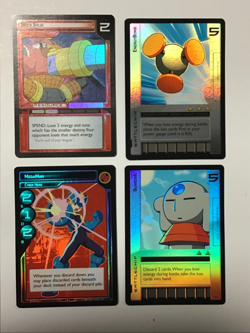 Mega Man TCG Lot Of 4 Foil Promo Cards 1P7, 1P2, 1P1, and 1P3 - Image 1