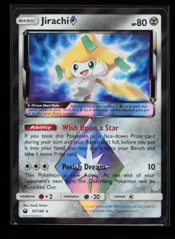 Jirachi Prism Star 97/168 Prism Rare SM - Celestial Storm Pokemon Card - Image 1