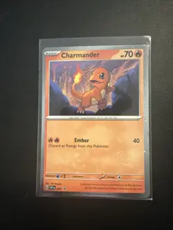 Pokemon Card Charmander 151 Black Star Promo 2023 SVP 047 NM-Mint - Image 1